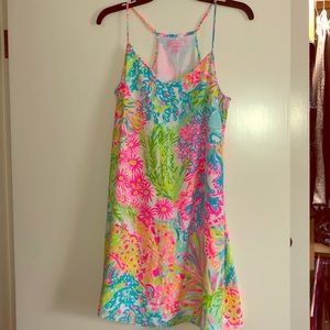 Lilly Pulitzer silk slip dress